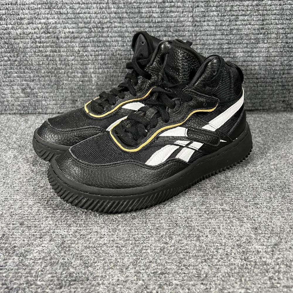 Reebok Shoes Teens Size 5.5 Black High‎ Top Lace Up Athletic Sneakers FX4301